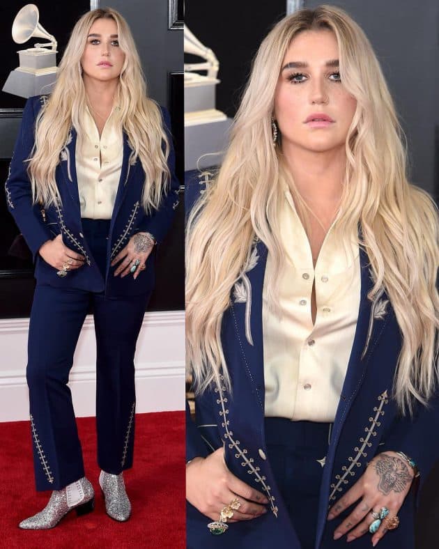 Kesha at the 60th Grammy Awards (Pic_Instagram)